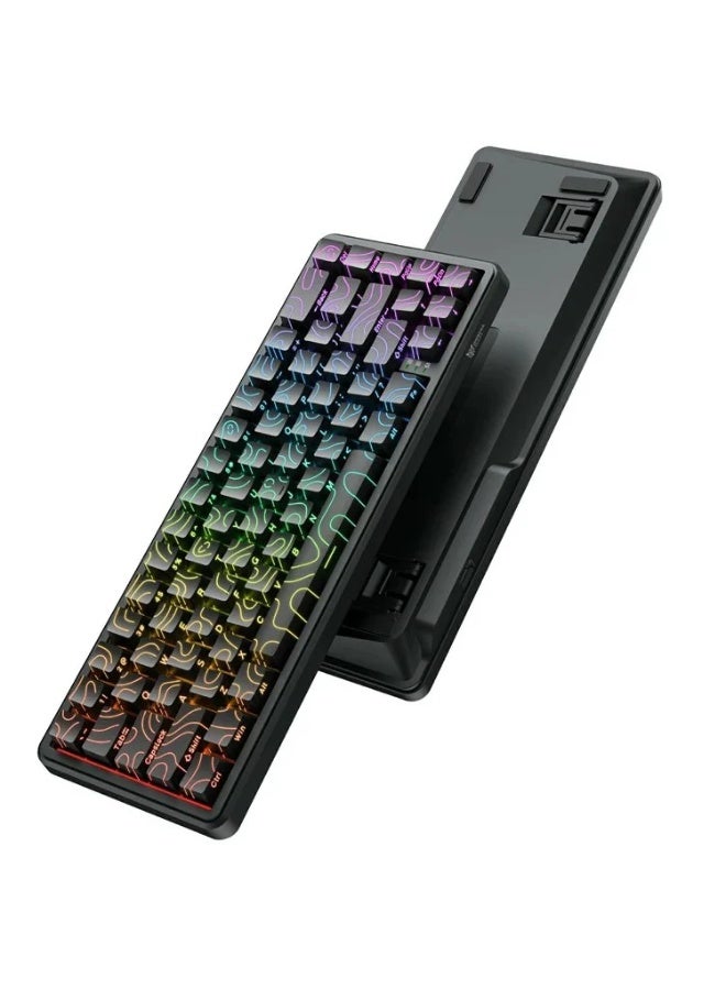 onikuma G67 HE RGB Magnetic Gaming Keyboard with Hall Effect Technology, Adjustable Actuation, Ultra-Low 0.125ms Latency, 8K Polling Rate, 67-Key Compact Layout, Hot-Swappable Switches, Dynamic RGB Lighting - Image 2